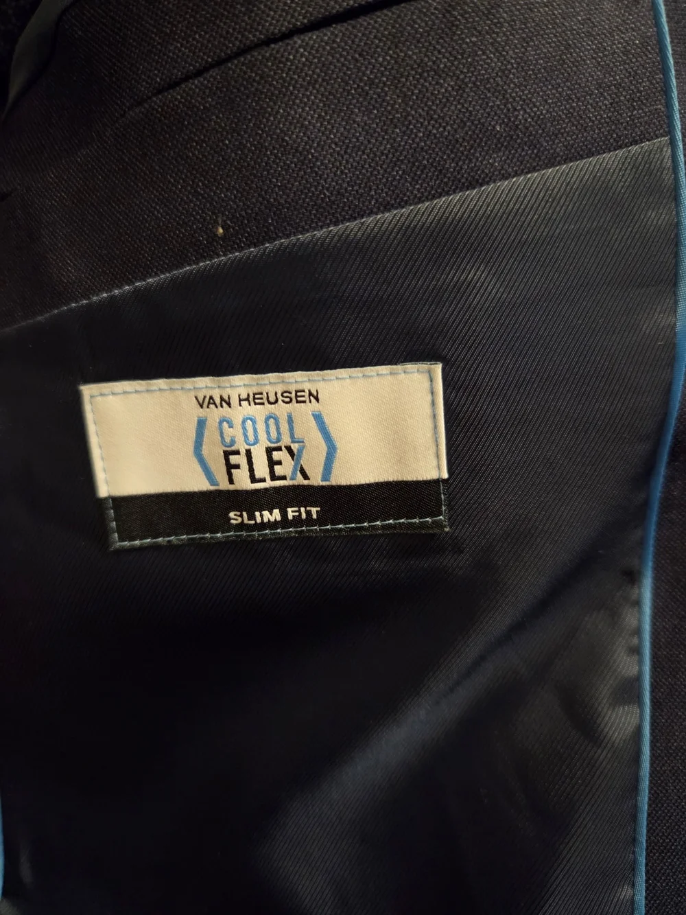 Van Heusen Men's Dark Blue Two-Button Blazer
